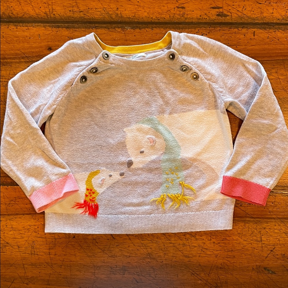 Baby Boden | lightweight, polar bear Sweater | 18-24 months